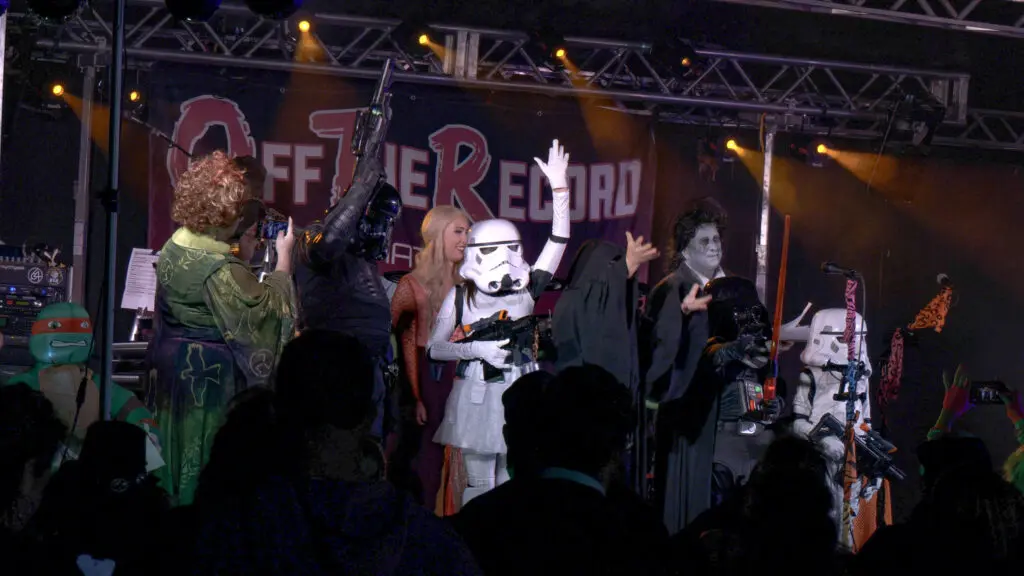 The Storm Troopers during Scaryville's costume contest.