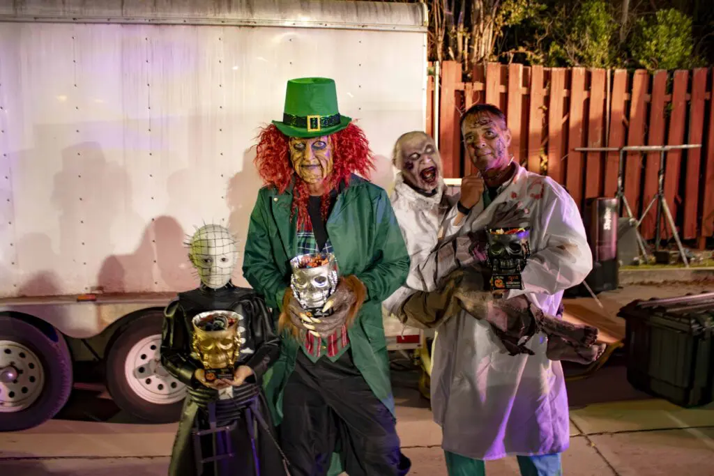 The winners of the Scaryville costume contest.