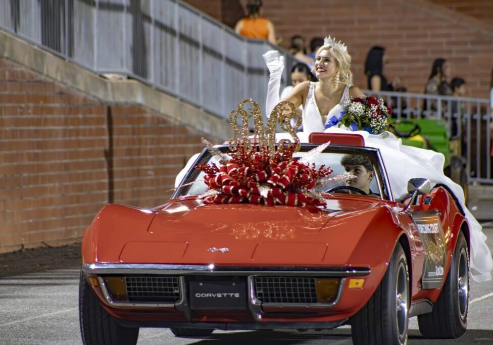 The winner of Cherryville's homecoming parade, Ava Miller.