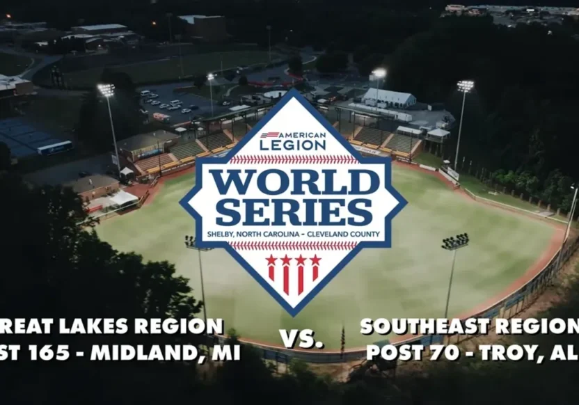 A poster for the great lakes region vs. the southeast region at the AWLS.